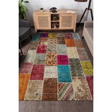 Homshtag Sağlığına Çok Renkli Halı Geometrik Oturma Odası Halısı Modern Kare Desenli Patchwork Halı