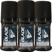 Blade Mountain Fresh Roll On 3 x 50 ml Antiperspirant Deodorant Hızlı Kuruma Özelliği ile