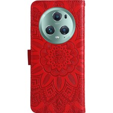 Zsunsky Shop Zsunsky Shop- Honor Magic5 Pro Için Ayçiçeği Deri Kılıf (Yurt Dışından)