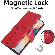 Zsunsky Shop Zsunsky Shop- Honor Magic5 Pro Için Geometrik Deri Kılıf (Yurt Dışından)