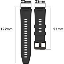 Zsunsky Shop Huawei Watch Gt 2 Pro 22MM Dikey Tahıl Silikon Watch Band Için (Yurt Dışından)