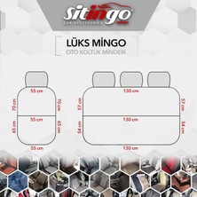 Sitingo Lüks Mingo 4lü Oto Koltuk Minderi