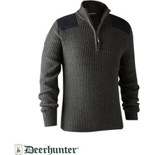 Deerhunter Rogaland Yarım Fermuarlı Gri Kazak 2xl