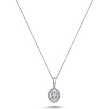 Assos 0.19 Karat Pırlanta Oval Kolye