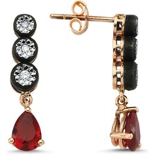 Assos Yakut Renkli Elmas Küpe