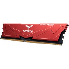 Team T-Force Vulcan Red 32GB(2X16GB) 6400MHZ Ddr5 Gaming Ram CL40 (FLRD532G6400HC40BDC01)