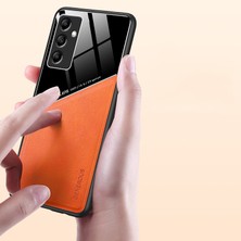 Qichengda For Samsung Galaxy A54 5g Manyetik Emme Dikiş Deri Deseni Cep Telefonu Kılıfları (Yurt Dışından)
