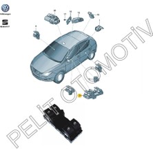 Pelit Otomotiv Leon (2006-2010) Sol Dörtlü Cam Açma Düğmesi 1K4959857C