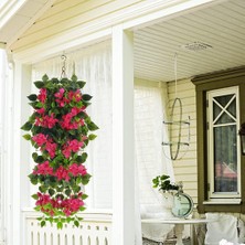 Nettenevime Yapay Çiçek Fuşya Begonvil Çiçeği 9 Dallı 100CM Sarkan Çiçek