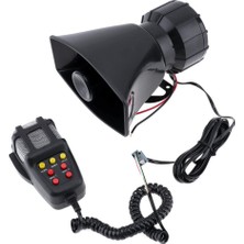 BTM Otomotiv 7 Sesli Mikrofonlu Megafon Siren 100 Watt Yuksek Sesli 12 Volt Uyumlu