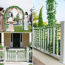 Pandoli Hawaian Tema Yapay Sarmaşık Çiçeği Bitkisi Dekor Süsü 230 cm Yeşil Renk 6 Adet