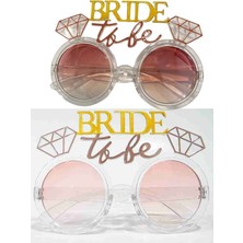 Pandoli Bekarlığa Veda Tek Taş Yüzük Konsept Bride To Be Parti Gözlüğü Şeffaf Renk 1 Adet
