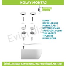 Aqua Bagno Thin   Yavaş Kapanan Klozet Kapağı - Duroplast-Yavaş Kapanan