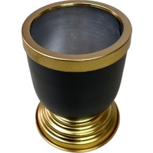 Cihan Çiçekçilik Gold Kemerli 16X12 Darbuka Siyah Saksı