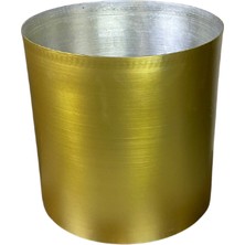 Cihan Çiçekçilik Gold Galvaniz Saksı 30X30 Paslanmaz