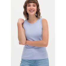 U.S. Polo Assn. Kadın Mavi T-Shirt 50266320-VR036
