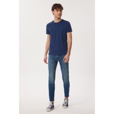 Lee Cooper Wıllıam Erkek O Yaka T-Shirt Lacivert