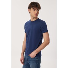 Lee Cooper Wıllıam Erkek O Yaka T-Shirt Lacivert