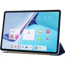 Zsykd Huawei Matepad Pro 11 2022 Açık Mavi Için Ipek Doku Pu Pu Tablet Kılıf (Yurt Dışından)