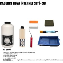 Cadence Boya Cadence 2 Litre Antik Beyaz 500ML Taş Vernik Set Set-38