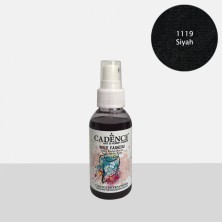 Cadence 1119 Siyah Kokusuz Sprey Kumaş Boyası Canlı Renkler ile Sanatsal Yaratıcılık