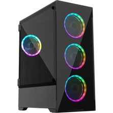 Gameforce Temper 4X120MM Fan Rgb Kumandalı ve Kontrolcülü Oyuncu Kasası