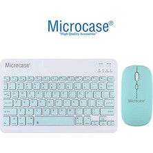 Microcase Tabletler ve Telefonlar Için Bluetooth Klavye + Mouse + Tablet Standı - AL2786 Su Yeşili