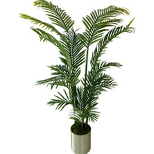 Cihan Çiçekçilik Areka 175 cm 18 Dallı Yapay Ağaç 30X30 Metal Saksı