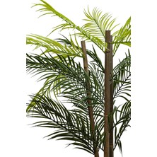 Cihan Çiçekçilik Bambu Çikas 120 cm Yapay Ağaç 12X12 Metal Saksı