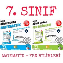 Sinan Kuzucu Yayınları 7. Sınıf Matematik - Fen Bilimleri 2'li Soru Bankası Set 