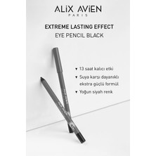 Suya Dayanıklı Siyah Göz Kalemi - 13 Saat Kalıcı Etki - Extreme Lasting Effect Eye Pencil Black