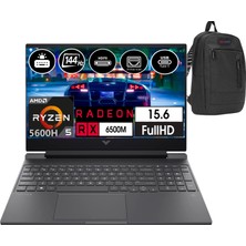 Hp Victus Amd Ryzen 5 5600H 16GB Ram 512GB SSD 4gb Amd Rx 6500M 15,6 Inç IPS Fhd Freedos Taşınabilir Bilgisayar V7J3T4EAW01+ZETTAÇANTA