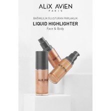 Kahverengi Işıltılı Likit Aydınlatıcı - Liquid Highlighter - 103 Yüz & Vücut İçin - 45 ml