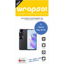 Wrapsol Honor PLAY40 5g 360 Derece Ön+Arka+Yan Tam Kaplayan Poliüretan Film