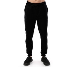 Raru Erkek Ribanalı Sweat Pantolon Sentus Siyah
