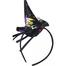 Kidspartim Halloween Cadı Şapkası Taç Siyah