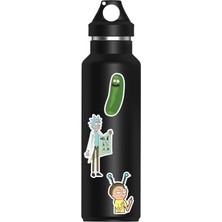 Anime Marketi Rick And Morty Temalı Sticker Etiket Seti - Laptop Telefon Notebook Defter (15 Adet)