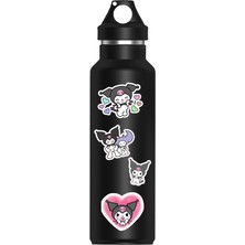 Anime Marketi Anime Sanrio Kuromi Kawaii Temalı Sticker Etiket Seti - Laptop Telefon Notebook Defter (13 Adet)