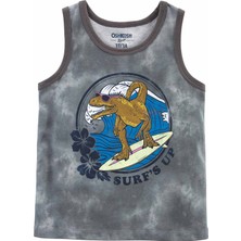 Oshkosh Küçük Erkek Çocuk Kolsuz Tshirt Gri