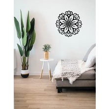 Leonarthil Design Mandala Çiçek Ahşap Tablo Mdf Duvar Dekorasyonu Lazer Kesim Mdf Duvar Tablo