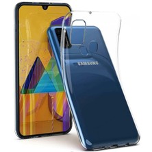 KZY Samsung Galaxy M40 ile Uyumlu Kapak 1mm Süper Silikon Şeffaf Kılıf