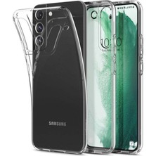 KZY Samsung Galaxy S22 Plus ile Uyumlu Kapak 1mm Süper Silikon Şeffaf Kılıf