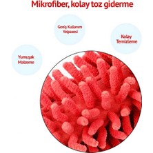 Teleskopik Mikrofiber Pratik Uzayabilen Toz Alma Fırçası Aparatı (3791)