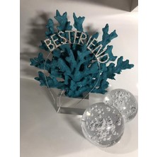 Kidspartim Elmas Taşlı Bestfrıend Metal Taç Gold