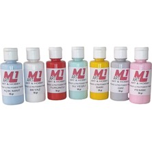 M1 Art Epoksi Ultra Pigment Pasta 50.gr x 14  Adet  Opak & Transparan Sıvı Pigment Boya