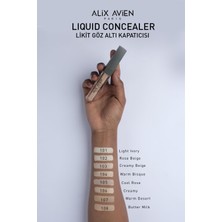 Alix Avien Likit Göz Altı Kapatıcısı - Orta Ten Sıcak Nötr Cilt Alt Tonu - Liquid Concealer 108 Butter Milk