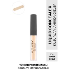 Alix Avien Likit Göz Altı Kapatıcısı - Açık Ten Soğuk Nötr Cilt Alt Tonu - Liquid Concealer 104 Warm Bisque