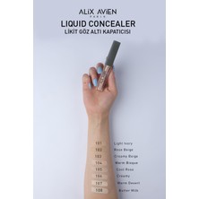 Alix Avien Likit Göz Altı Kapatıcısı - Açık Ten Soğuk Nötr Cilt Alt Tonu - Liquid Concealer 104 Warm Bisque