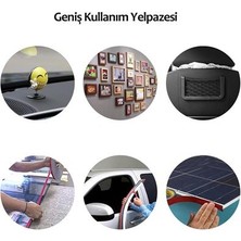 Durgunstore Buffer® 2 Metre Güçlü Yapışkanlı Çift Taraflı Slikon Pratik Şeffaf Bant