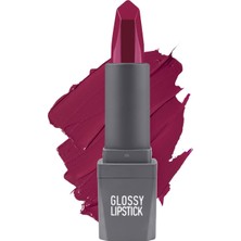 318 Berry Parlak Ruj - Nemlendirici Etkili Pürüzsüz Dudak Görünümü - Glossy Lipstick